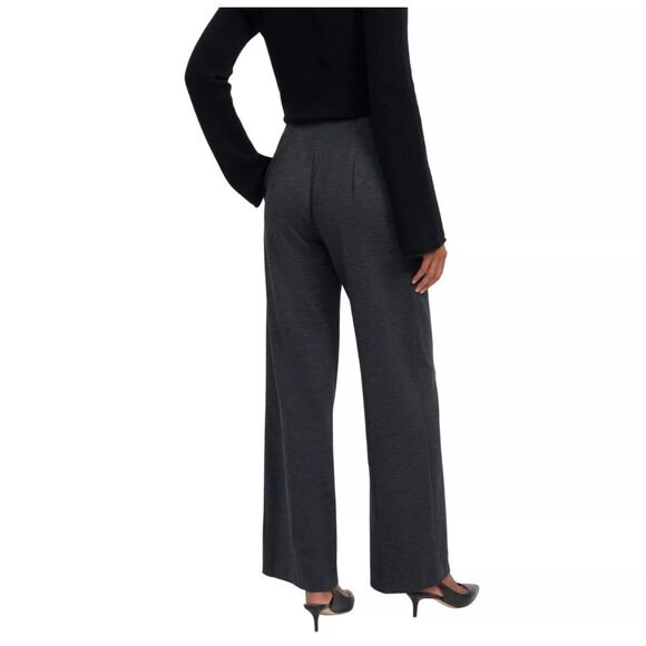 NWT Theory Wide‎ Pant Black Multi Hounds Knit Trouser Size 10 - Picture 2 of 10